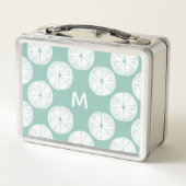 モノグラム | Let's Taco About Love |ティール(緑がかった色)ライム メタルランチボックス (裏面)