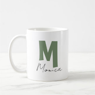 モノグラム「M」ペアマグカップ(ラスティック・セージグリーン) コーヒーマグカップ
