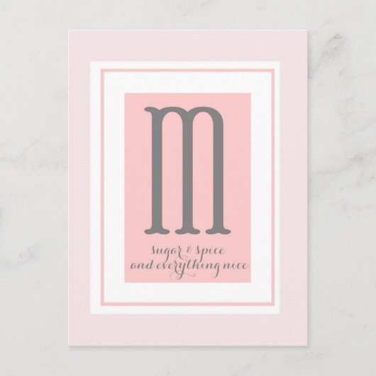 モノグラム – M ポストカード (正面)