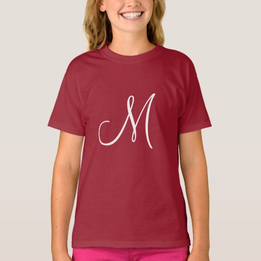 モノグラム M、赤と白 Tシャツ (正面)