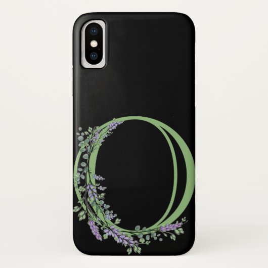 モノグラム O ラベンダー ユーカリ Case-Mate iPhoneケース (裏面)