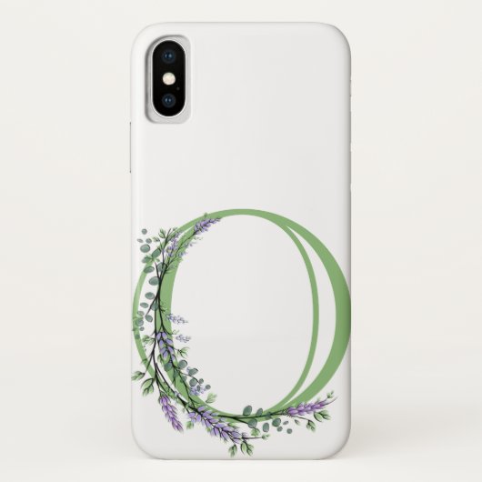 モノグラム O ラベンダー ユーカリ Case-Mate iPhoneケース (裏面)