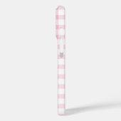 モノグラム | Pastel Pink ガーリー Gingham Plaid 市松模様に Case-Mate iPhoneケース (裏面 / 左)