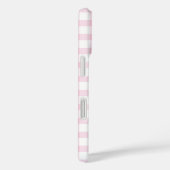 モノグラム | Pastel Pink ガーリー Gingham Plaid 市松模様に Case-Mate iPhoneケース (裏面 / 右)