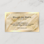 モノグラム | QRコード | 金ゴールド 名刺 (裏面)