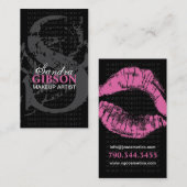 モノグラム"S"の-メーキャップアーティストの名刺 名刺 (正面/裏面)