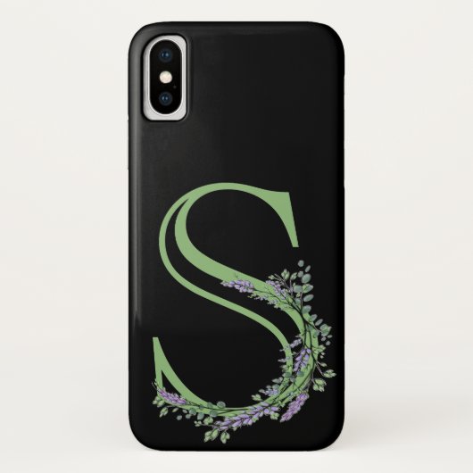 モノグラム S ラベンダー ユーカリ Case-Mate iPhoneケース (裏面)