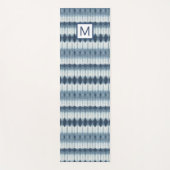 モノグラム | Shibori Indigioプリント ヨガマット (正面)