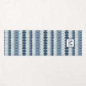 モノグラム | Shibori Indigioプリント ヨガマット (正面(横))