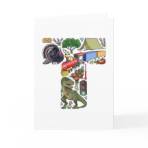 モノグラム"T"のメッセージカード