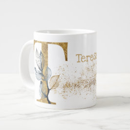 モノグラム「T」ジャンボマグ スープ アイスクリーム ジャンボコーヒーマグカップ