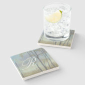 モノグラム | Tree-Line Wheat Grass I ストーンコースター (横)