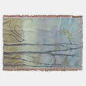 モノグラム | Tree-Line Wheat Grass I スローブランケット (正面)