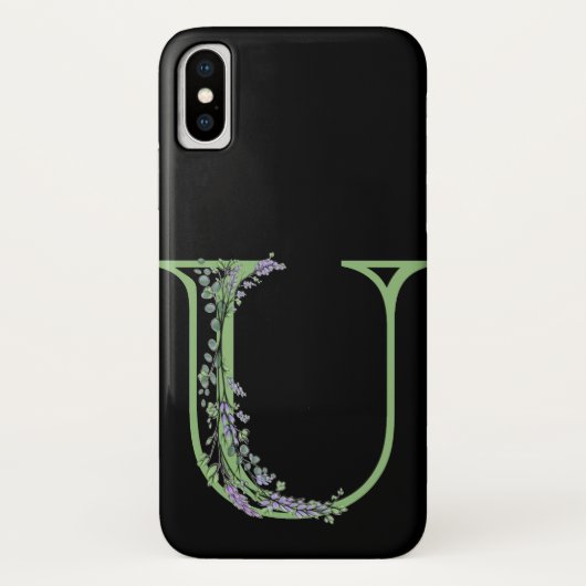 モノグラム U ラベンダー ユーカリ Case-Mate iPhoneケース (裏面)