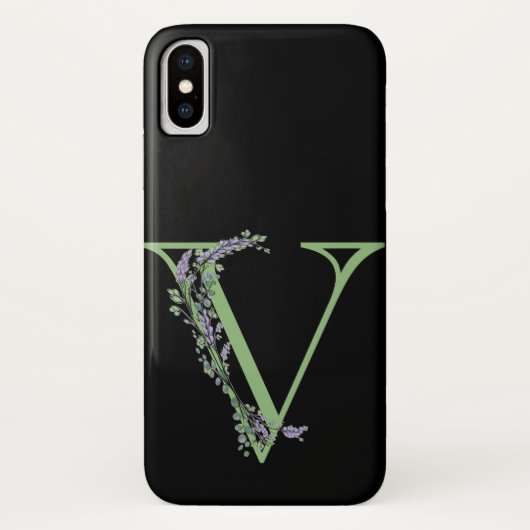 モノグラム V ラベンダー ユーカリ Case-Mate iPhoneケース (裏面)