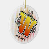 モノグラム W ソックモンキー セラミックオーナメント (右)