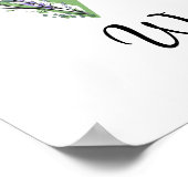 モノグラム W ラベンダー ユーカリ ポスター  ベビーコーナー (角)