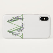 モノグラム W ラベンダー ユーカリ Case-Mate iPhoneケース (裏面(横))