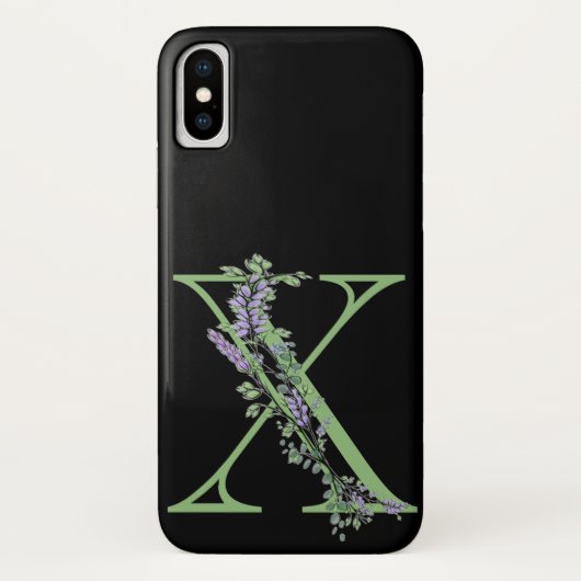 モノグラム X ラベンダー ユーカリ Case-Mate iPhoneケース (裏面)