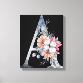 モノグラムAフローラ キャンバスプリント