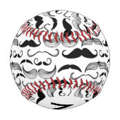 モノグラムA紳士会。口ひげパターン2 野球ボール (裏面)