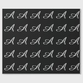 モノグラムA ラッピングペーパー (フラット)