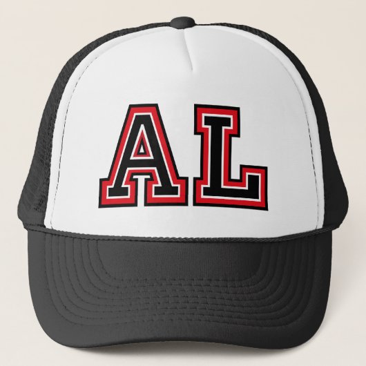 モノグラム'AL'イニシャル キャップ (正面)