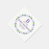 モノグラムBはベビーシャワー用 スタンダードカクテルナプキン (角)