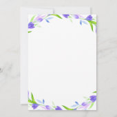 モノグラムBはベビーシャワー用 招待状 (裏面)