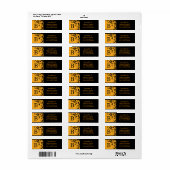 モノグラムBカスタム住所 シール |ハロウィーン (フルシート)