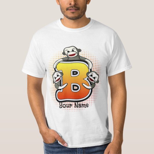 モノグラムBソックモンキーのTシャツ Tシャツ (正面)