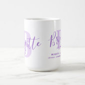 モノグラムBパープル文字 コーヒーマグカップ (中央)