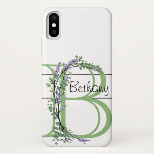 モノグラムBラベンダーユーカリ Case-Mate iPhoneケース (裏面)