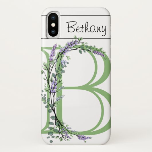 モノグラムBラベンダーユーカリ Case-Mate iPhoneケース (裏面)