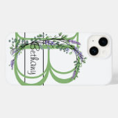 モノグラムBラベンダーユーカリ Case-Mate iPhoneケース (裏面 (横))