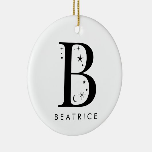 モノグラムB天体の名前 セラミックオーナメント (右)