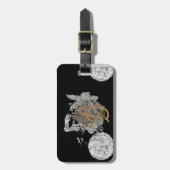 モノグラムB荷物タグ名住所電話番号 ラゲッジタグ (正面縦)