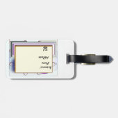 モノグラムB荷物タグ名住所電話番号 ラゲッジタグ (裏面横)