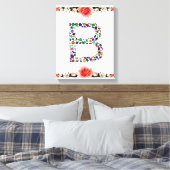 モノグラムB キャンバスプリント (インサイチュ (寝室))