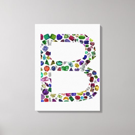 モノグラムB キャンバスプリント (正面)