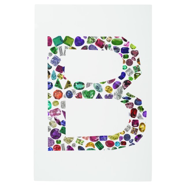 モノグラムB メタルプリント (正面)