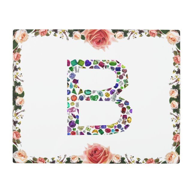 モノグラムB メタルプリント (正面)