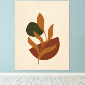 モノグラムBohoで引き伸ばしキャンバス印モダン刷 キャンバスプリント (インサイチュ (ウッドフロア))