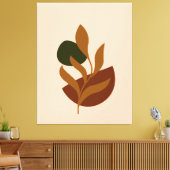 モノグラムBohoで引き伸ばしキャンバス印モダン刷 キャンバスプリント (インサイチュ (リビング))