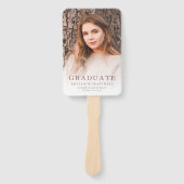 モノグラムBurgundy白写真卒業 ハンドファン (正面)