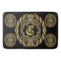 モノグラムCのバス・マットは変更を着色しますカスタマイズ