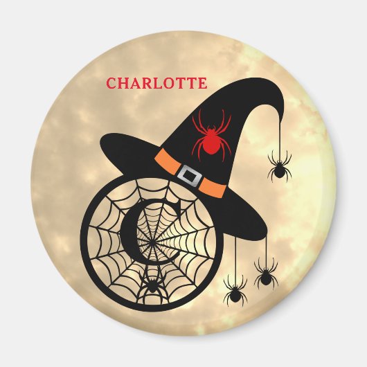 モノグラムCハロウィンスカイウィッチスパイダーズ名磁石 マグネット (正面)