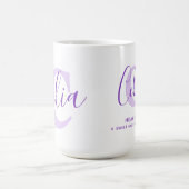 モノグラムCパープル文字 コーヒーマグカップ (中央)