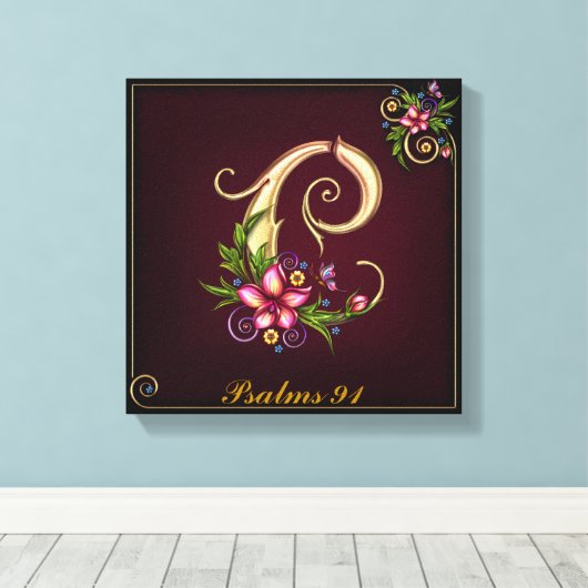 モノグラムCプレミアムキャンバスプリント(光沢) キャンバスプリント (インサイチュ (ウッドフロア))