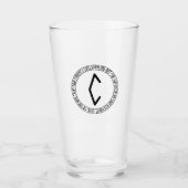 モノグラムC -バイキングスタイル- Pint Glass タンブラーグラス (正面)